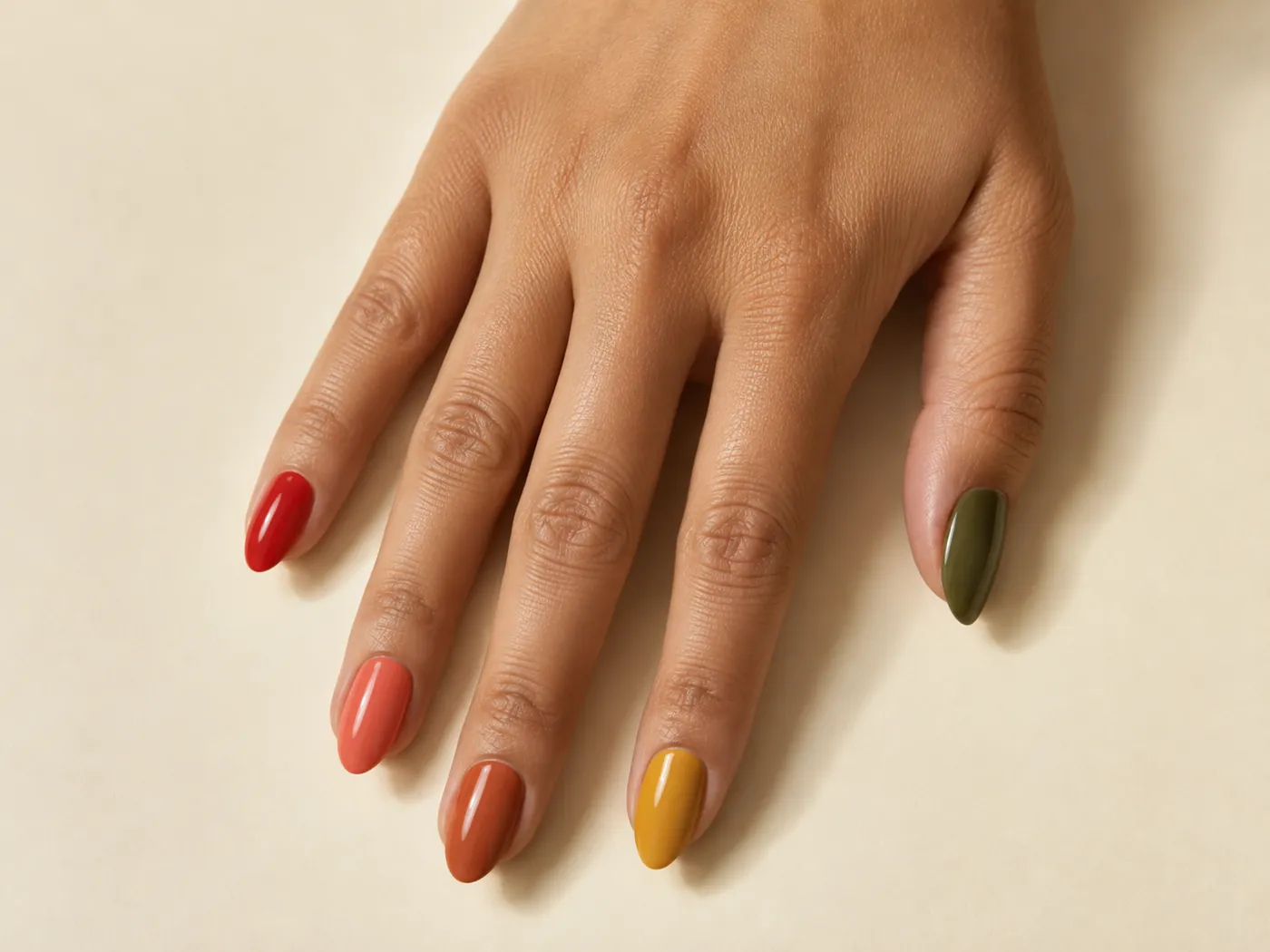 A hand with five flattering shades
